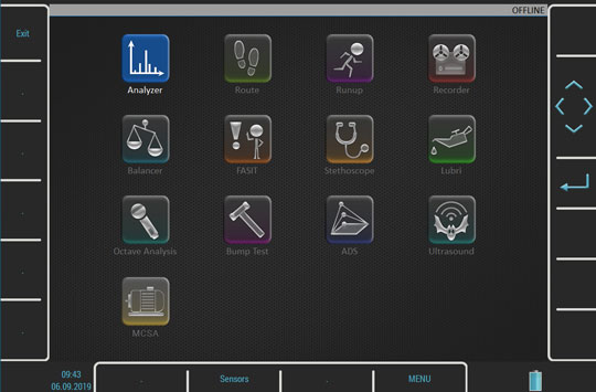 Virtual unit for vibration diagnostics