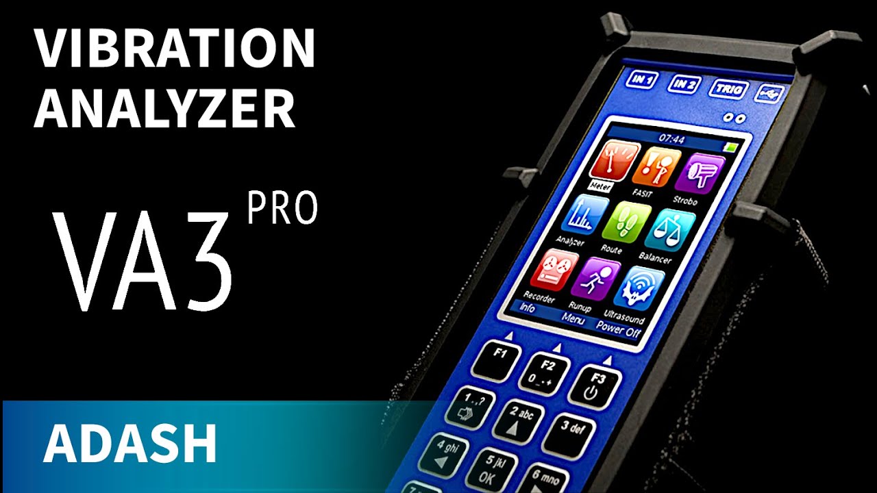 ADASH VA3 Pro: analizador de vibraciones de 3 canales, pequeño pero potente