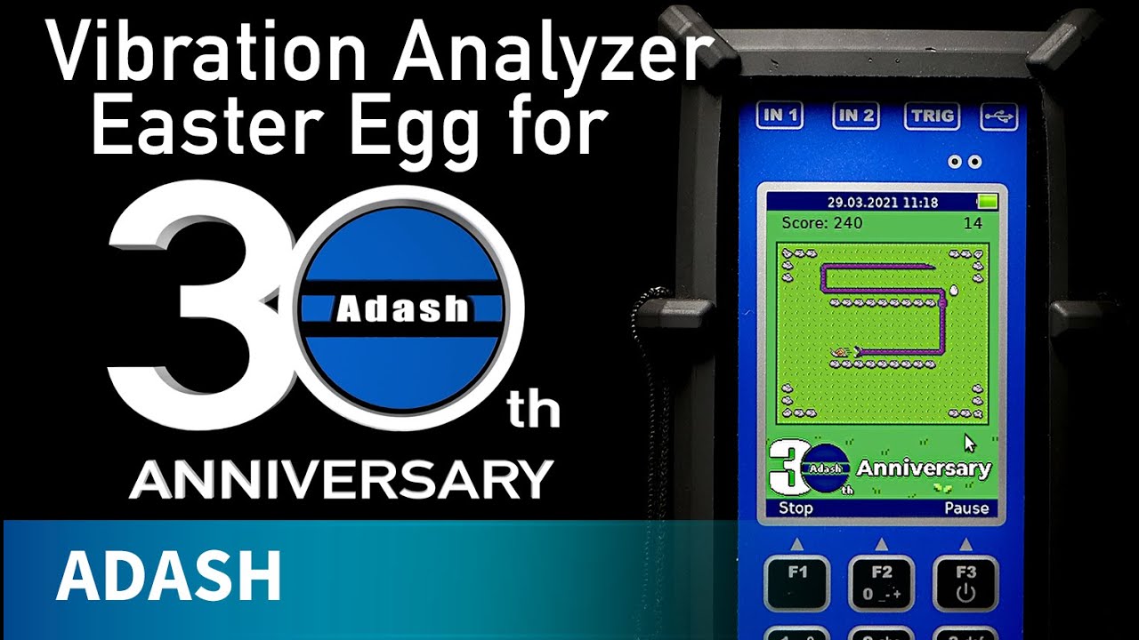 30 años de Adash: un huevo de Pascua en el analizador de vibraciones