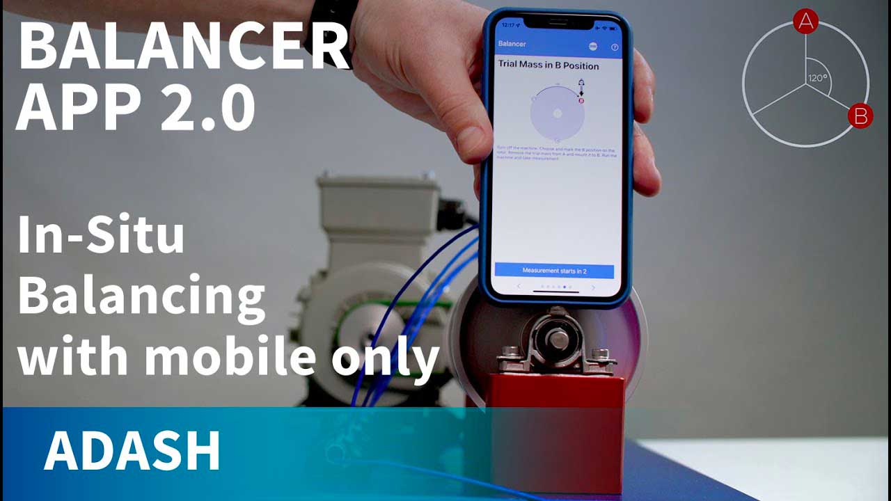 Nueva aplicación Balancer: equilibrado in situ con tu teléfono inteligente.