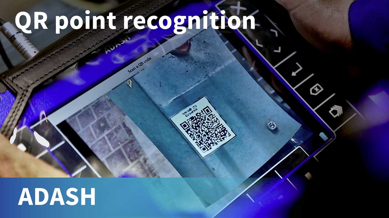 Medición de vibraciones con reconocimiento de puntos mediante código QR