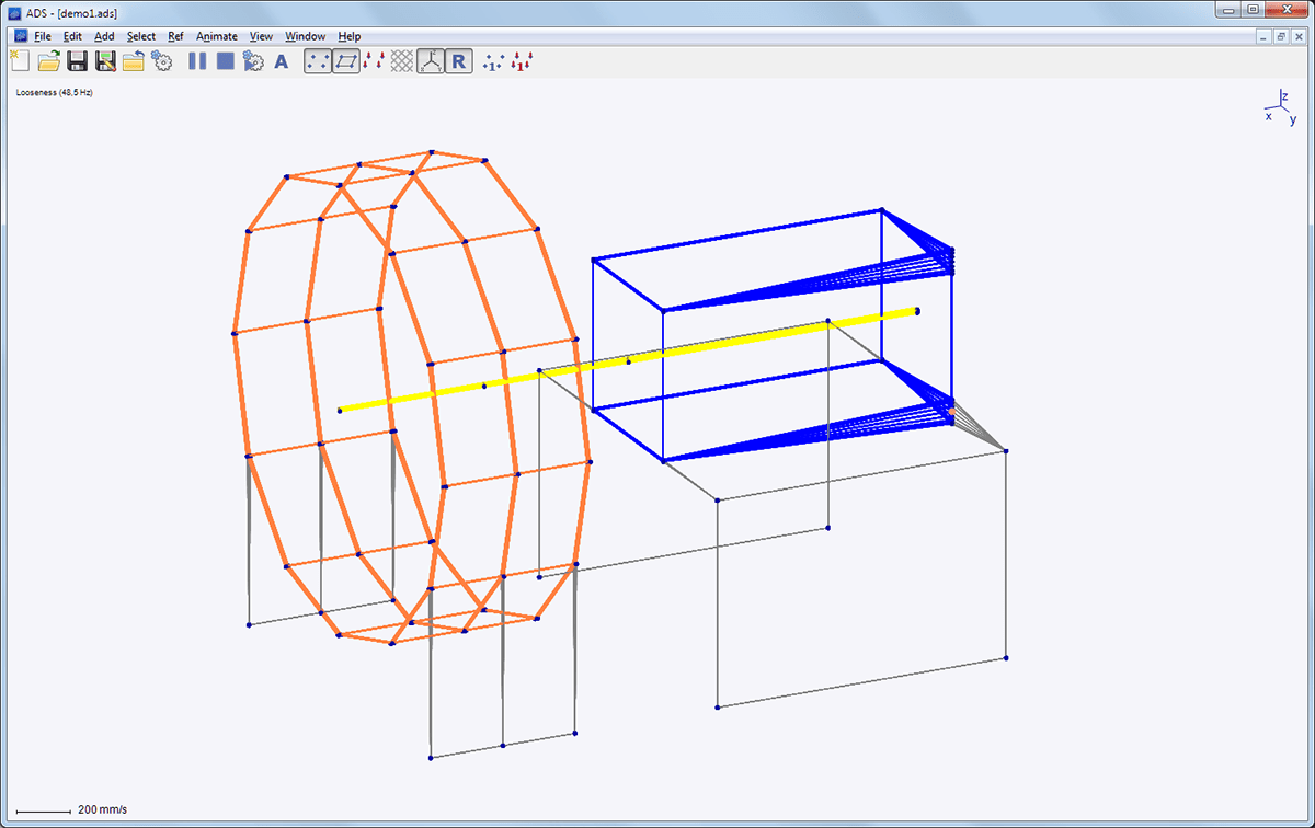 Adash Operation deflection shapes