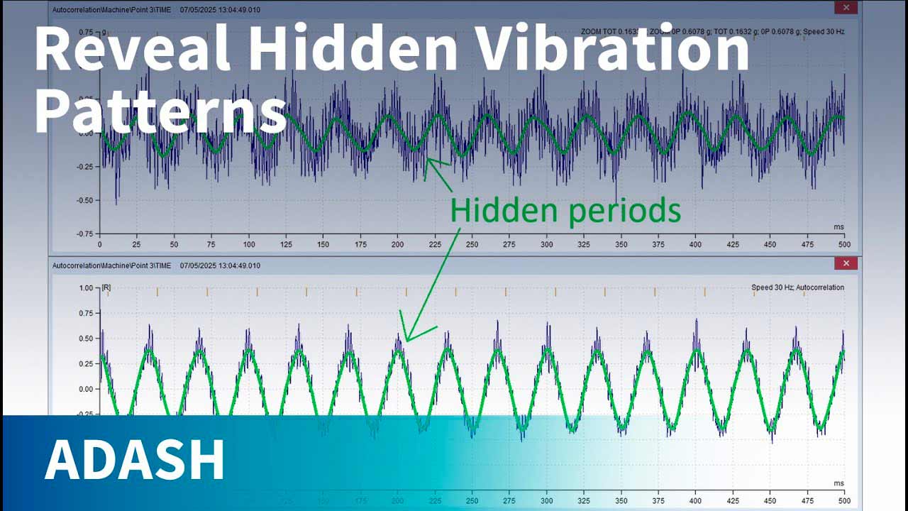 
                                                                Revelar patrones de vibración ocultos: autocorrelación en ADASH DDS
                                                            